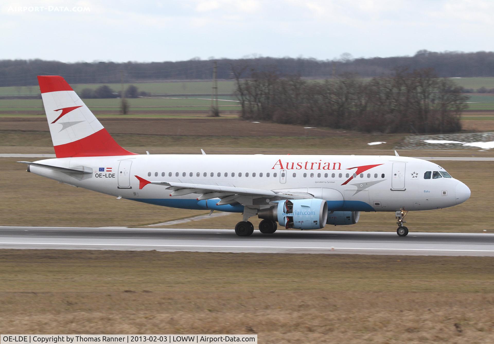 OE-LDE, 2005 Airbus A319-112 C/N 2494, Austrian A319