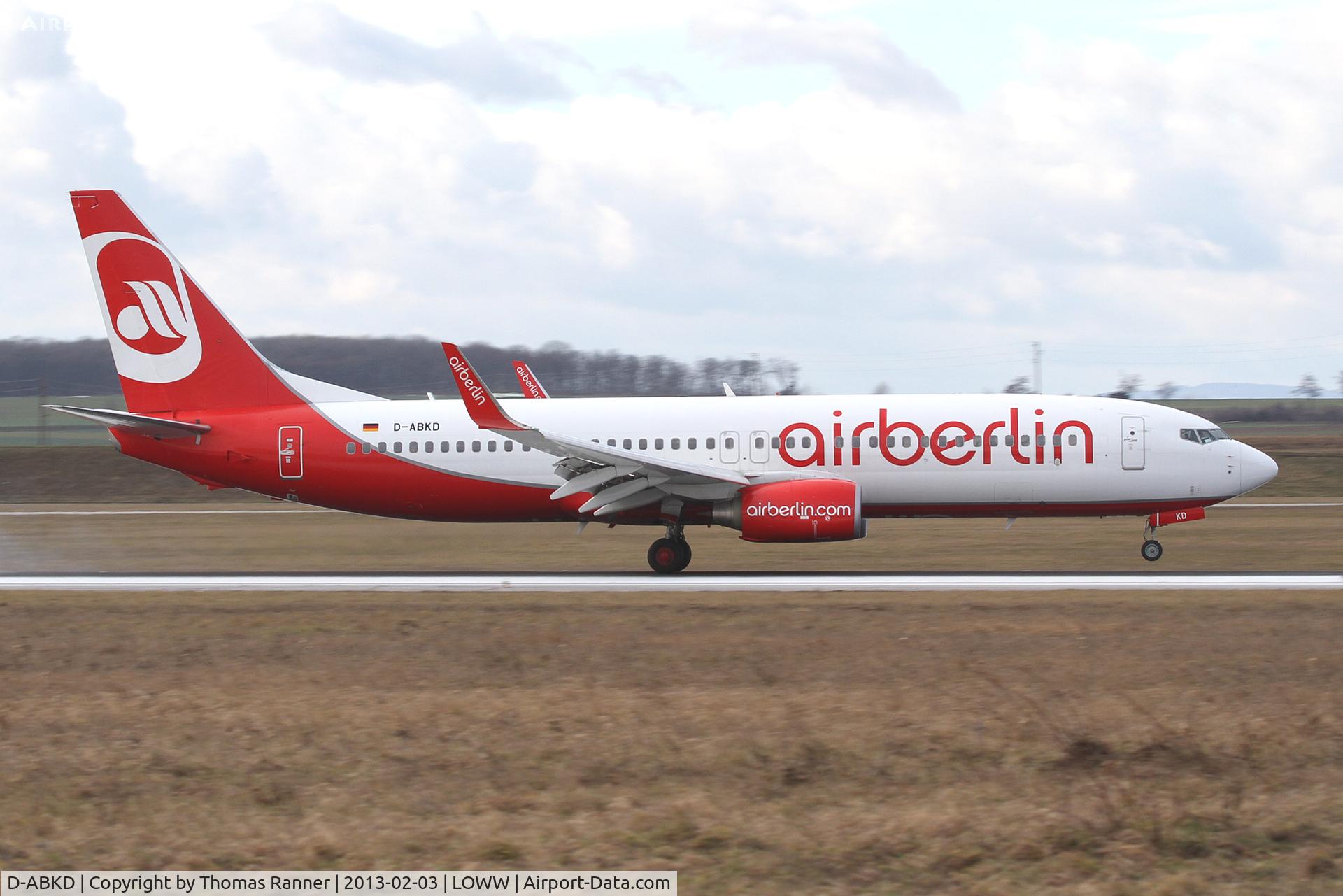 D-ABKD, 2009 Boeing 737-86J C/N 37742, Air Berlin Boeing 737