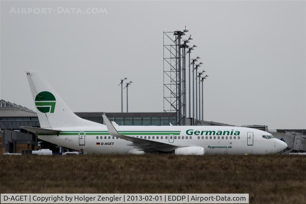 D-AGET, 1998 Boeing 737-75B C/N 28109, Waiting for a new task on apron 1 west...
