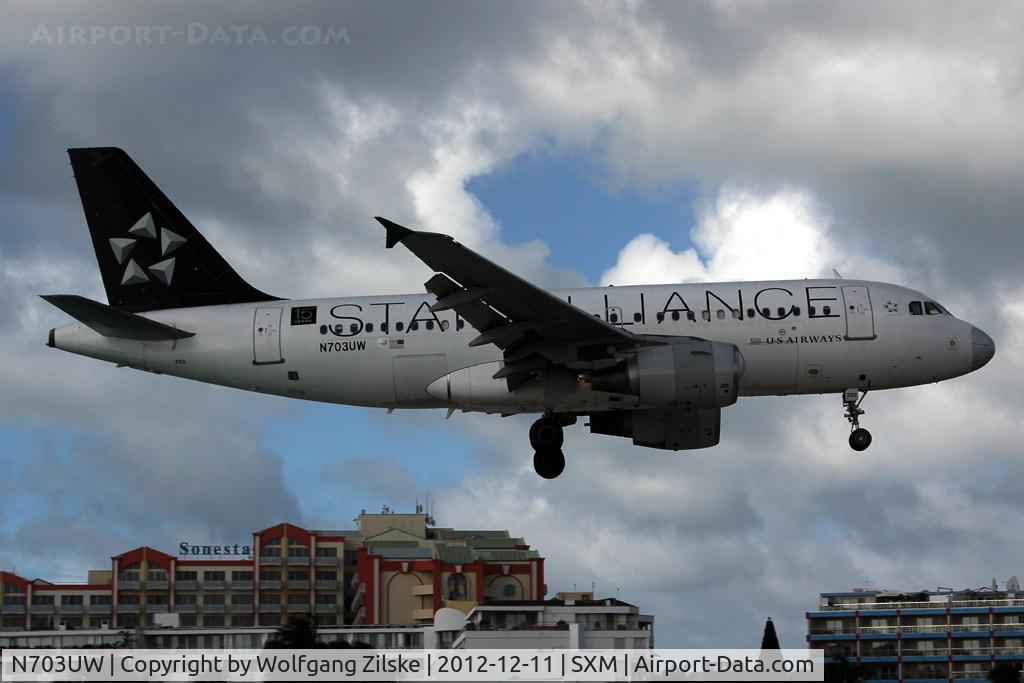 N703UW, 1998 Airbus A319-112 C/N 0904, visitor