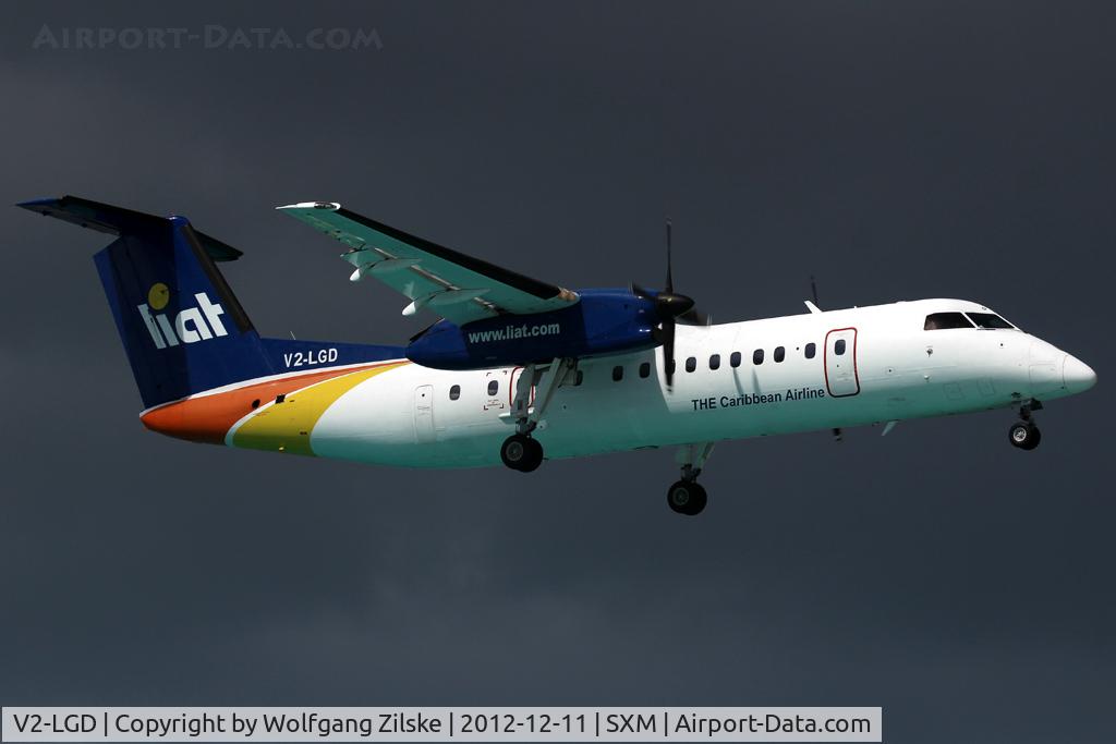 V2-LGD, 1991 De Havilland Canada DHC-8-311 Dash 8 C/N 300, visitor