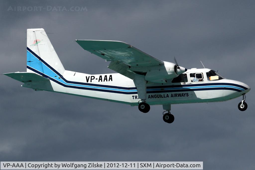 VP-AAA, 1974 Britten-Norman BN-2A-21 Islander C/N 382, visitor