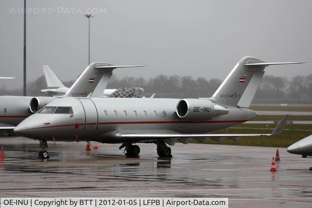 OE-INU, 2008 Canadair Challenger 605 (CL-600-2B16) C/N 5749, Parked