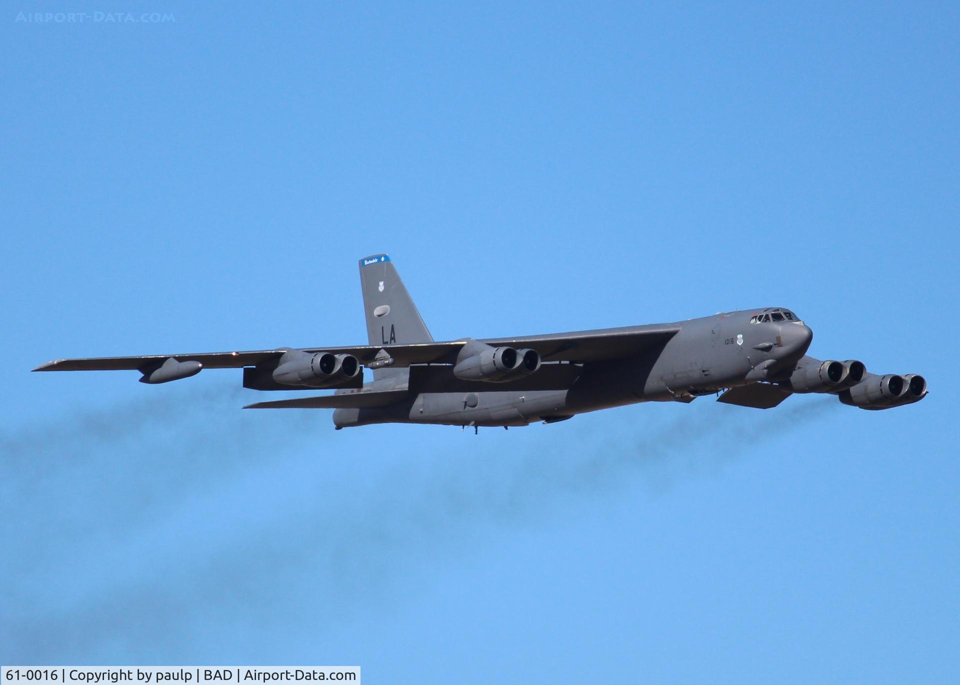 61-0016, 1961 Boeing B-52H Stratofortress C/N 464443, At Barksdale Air Force Base.