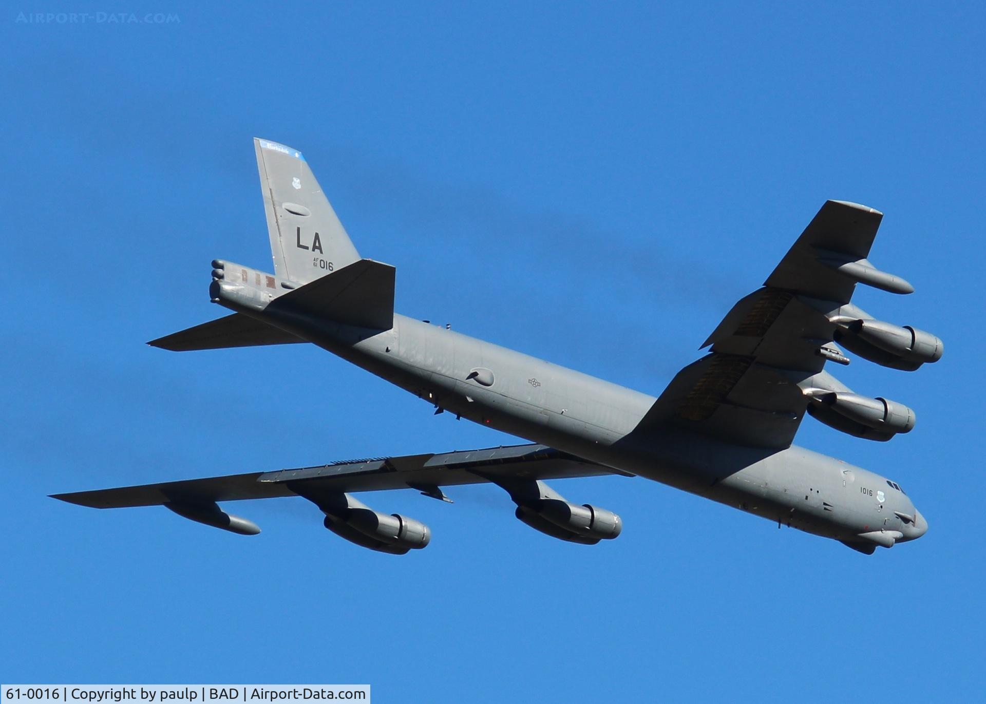 61-0016, 1961 Boeing B-52H Stratofortress C/N 464443, At Barksdale Air Force Base.