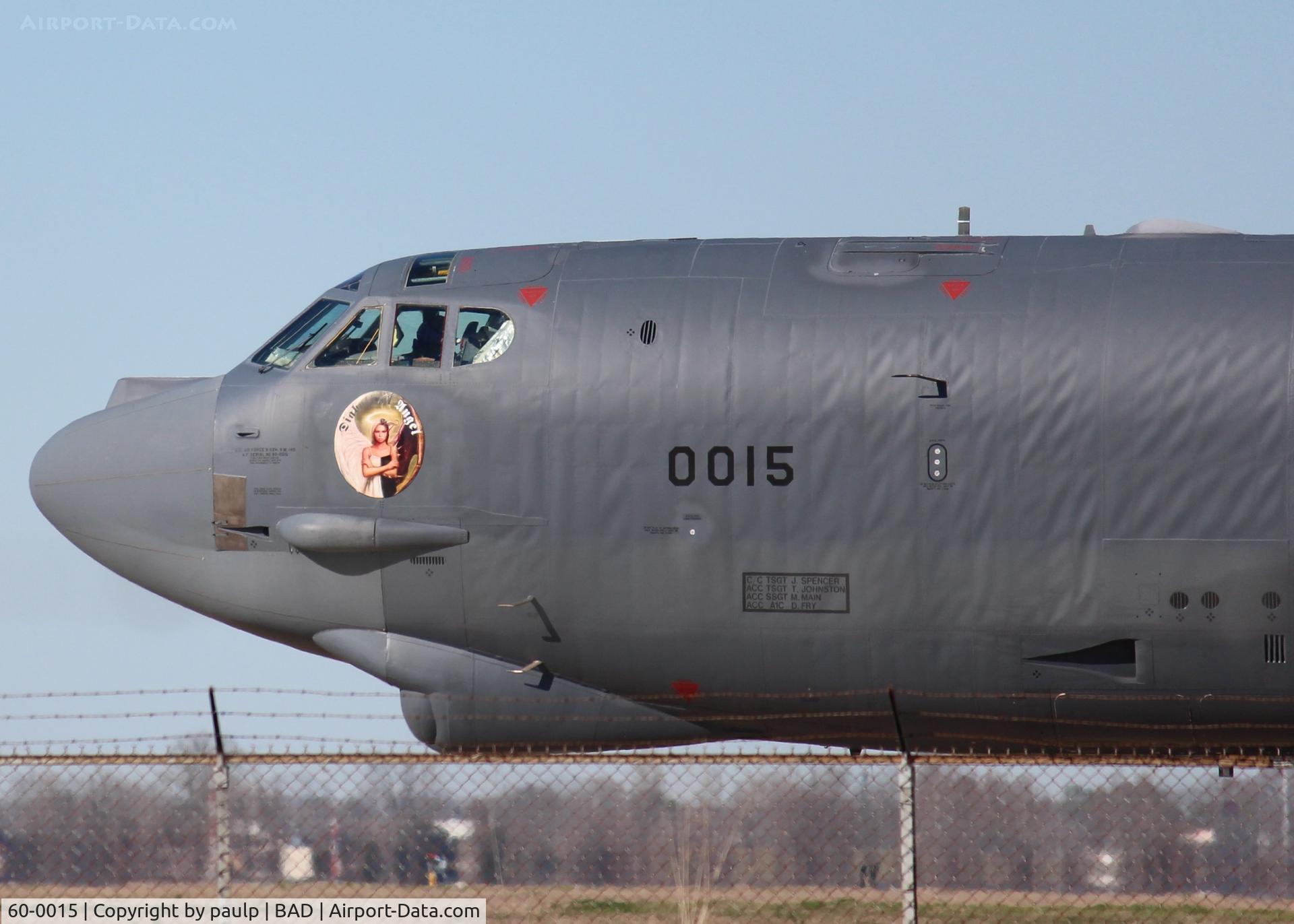 60-0015, 1960 Boeing B-52H Stratofortress C/N 464380, At Barksdale Air Force Base. When you age, you wrinkle?