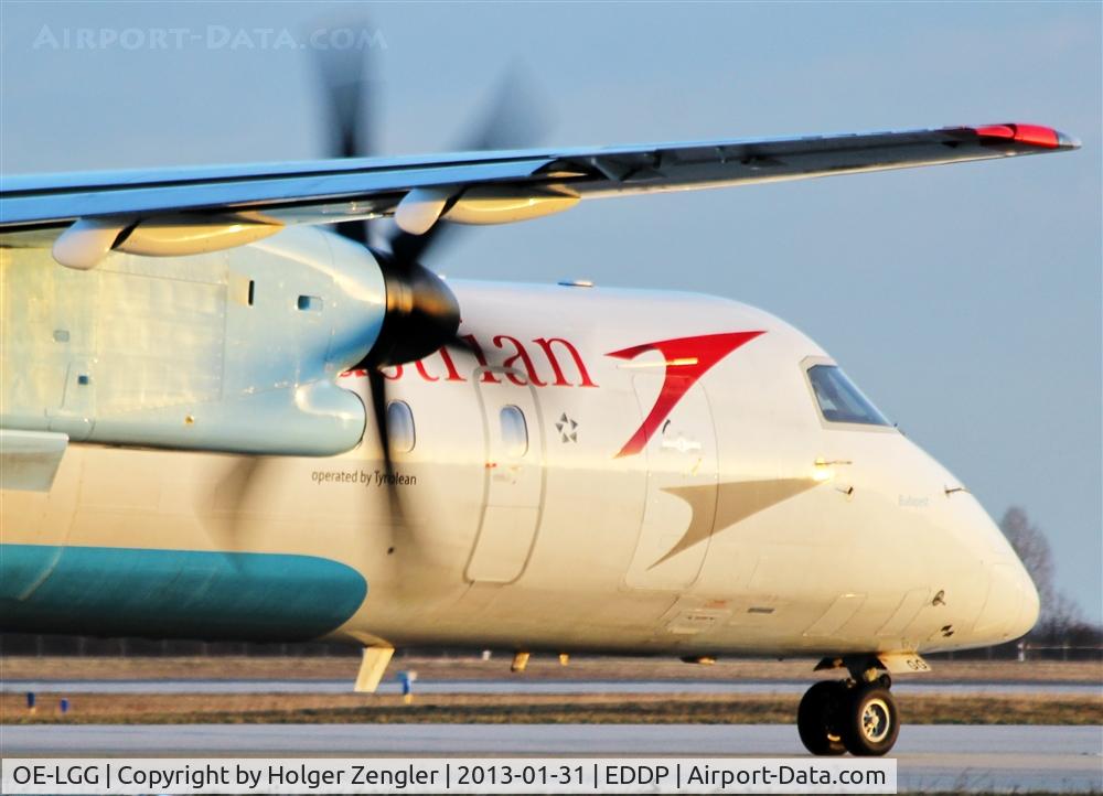 OE-LGG, 2002 De Havilland Canada DHC-8-402Q Dash 8 C/N 4074, On taxiway A8.....