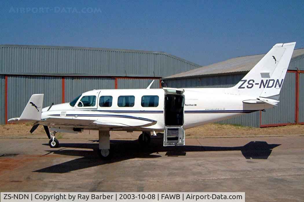 ZS-NDN, 1979 Piper PA-31-350 Panther III Chieftain C/N 31-7952186, Piper PA-31-350 Navajo Chieftain {Panther III conversion} [31-7952186] (Naturelink) Pretoria-Wonderboom~ZS 08/10/2003