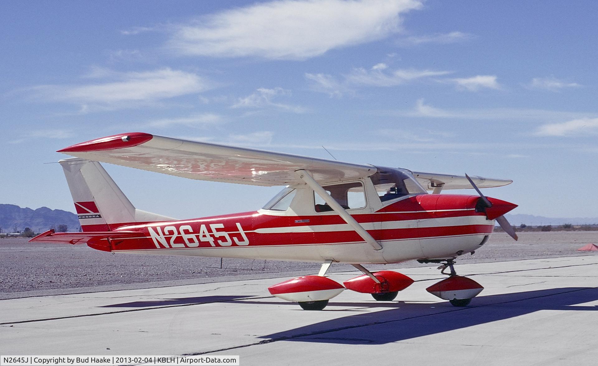 N2645J, 1966 Cessna 150G C/N 15065645, Corrected airport..... On the ground at Blythe, CA.