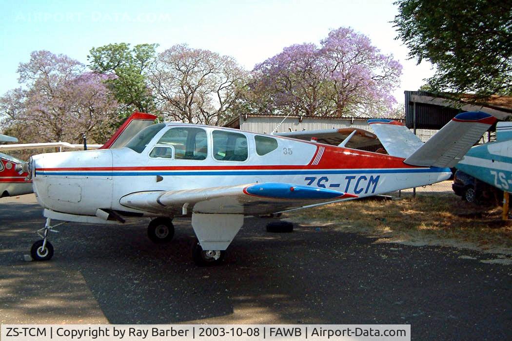 ZS-TCM, 1948 Beech 35 Bonanza C/N D-1308, Beech 35 Bonanza [D-1308] Pretoria-Wonderboom~ZS 08/10/2003