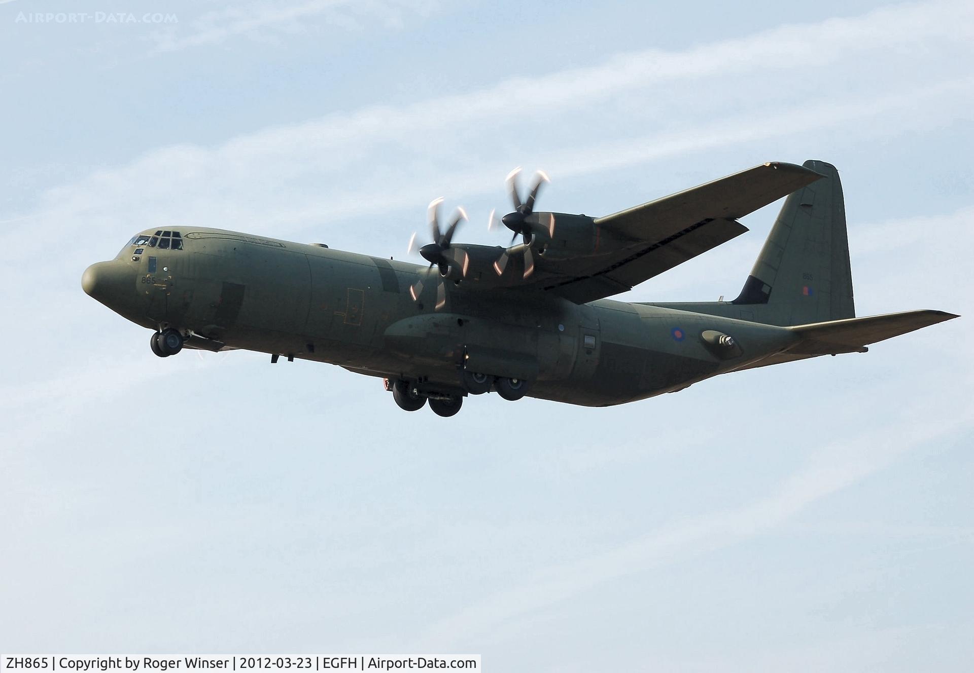 ZH865, 1996 Lockheed Martin C-130J-30 Hercules C.4 C/N 382-5408, RAF Brize Norton Transport Wing Hercules C.4 coded 865 on practice approach/overshoot Runway 22.