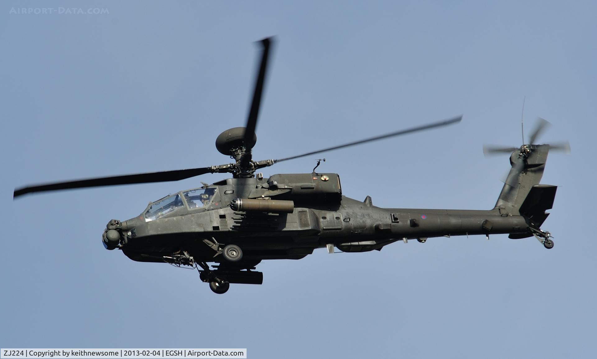 ZJ224, 2003 Westland Apache AH.1 C/N DU058/WAH058, East to West flyby !