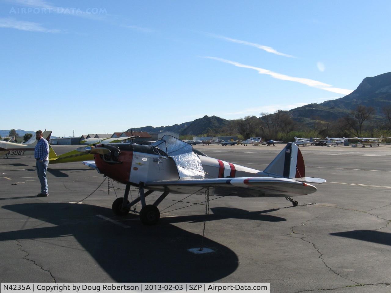 N4235A, Bowers Fly Baby C/N 73-21, 1991 Schuetz BOWERS FLY BABY 1-A, Continental C75 85 Hp, very popular plans-built wood & fabric single-seat monoplane with thousands of plans sold from early 1960s.