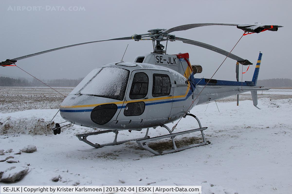 SE-JLK, 2012 Eurocopter AS-350B-3 Ecureuil Ecureuil C/N 7394, Parked Outside for a while.