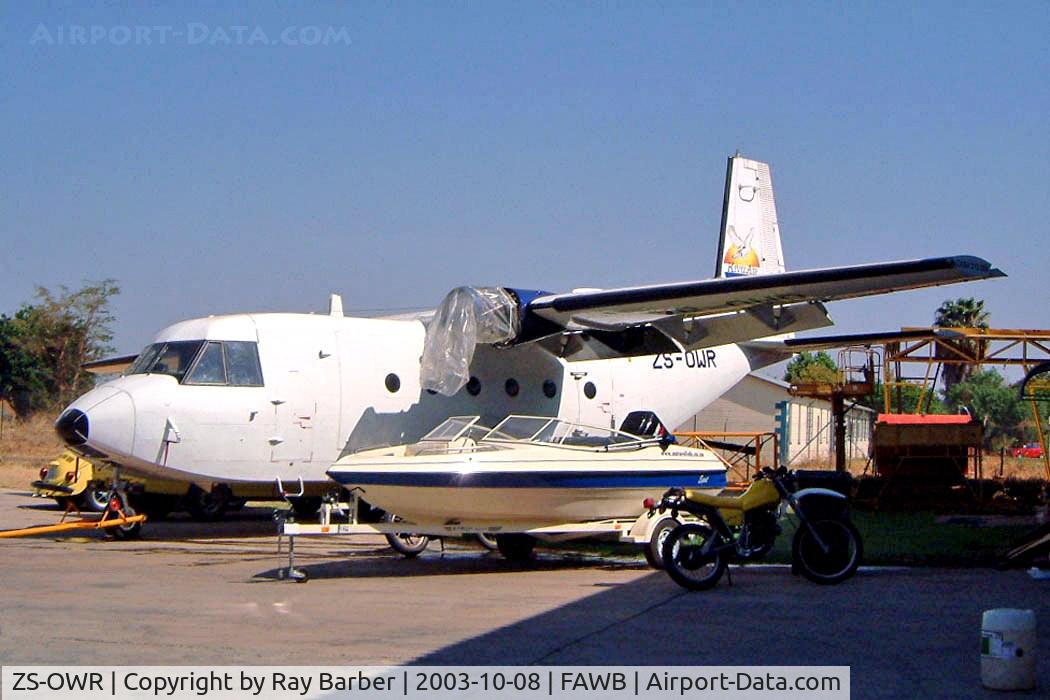 ZS-OWR, 1982 CASA C-212-200 Aviocar C/N 263, CASA 212-200 Aviocar [263] (Naturelink) Pretoria-Wonderboom~ZS 08/10/2003