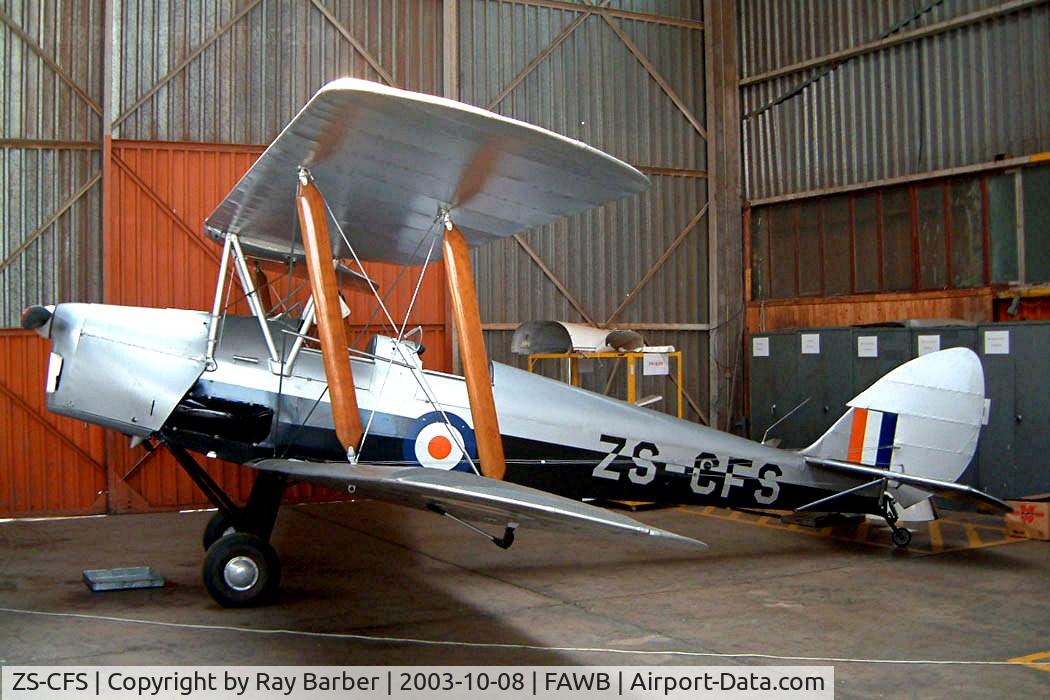ZS-CFS, De Havilland DH-82A Tiger Moth II C/N 82871, De Havilland DH.82A Tiger Moth [82871] Pretoria-Wonderboom~ZS 08/10/2003