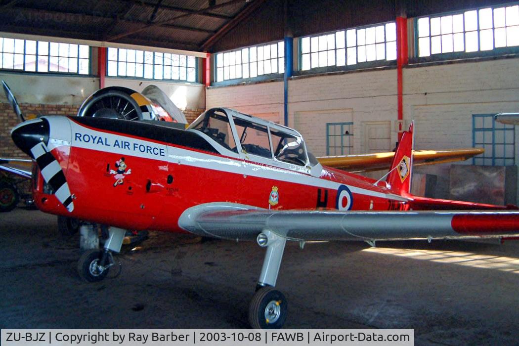 ZU-BJZ, 1950 De Havilland DHC-1 Chipmunk T.10 C/N C1/0202, De Havilland Canada DHC-1 Chipmunk 22 [C1/0202] Pretoria-Wonderboom~ZS 08/10/2003. Originally built as a T.10.