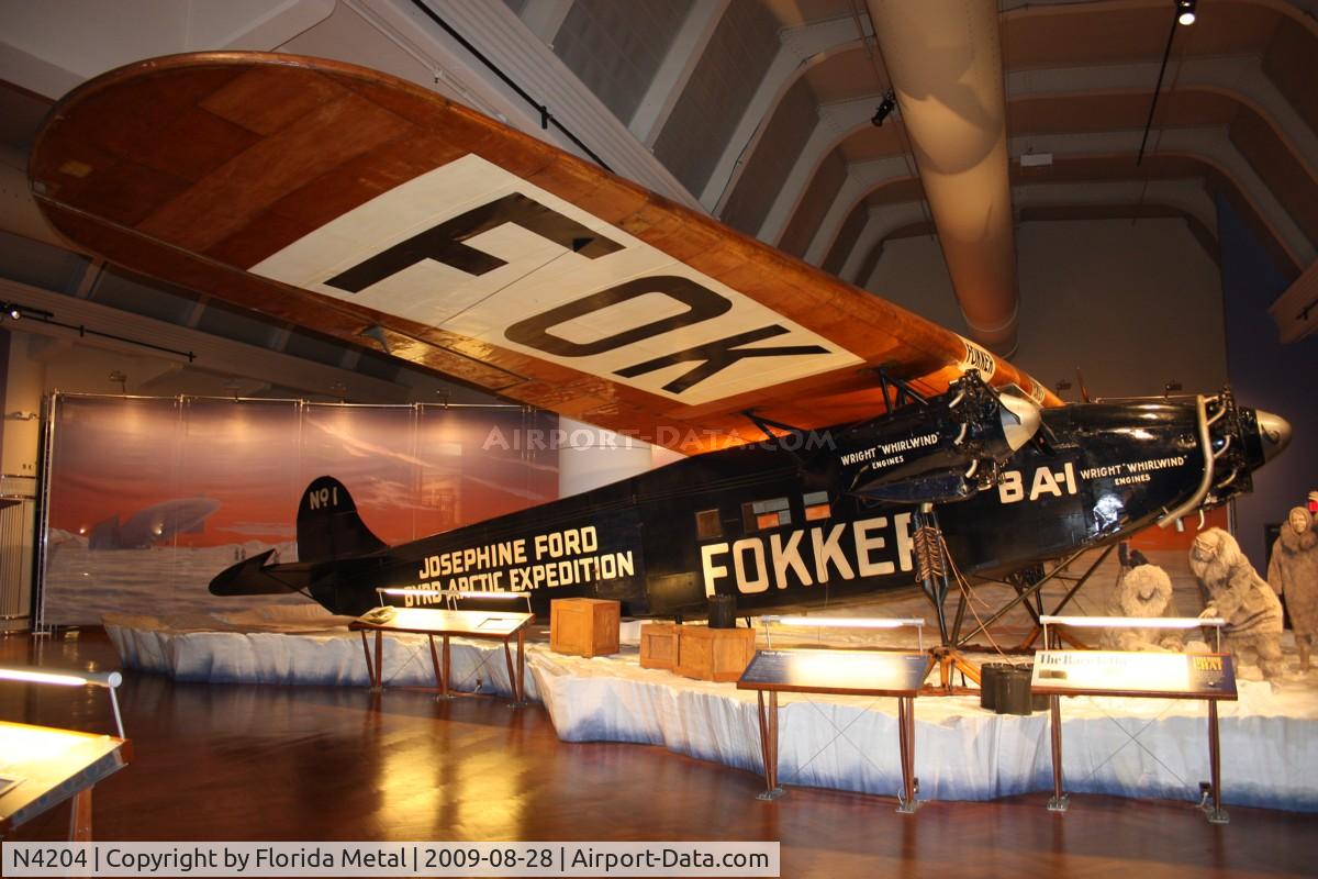 N4204, Fokker F-VII (TRI-MOTOR) C/N 5208, Fokker F-VII Trimotor at Henry Ford Museum