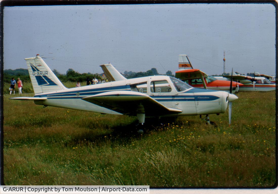G-ARUR, 1961 Piper PA-28-160 Cherokee Cherokee C/N 28-133, While I was the owner, in 1972. From an old slide.