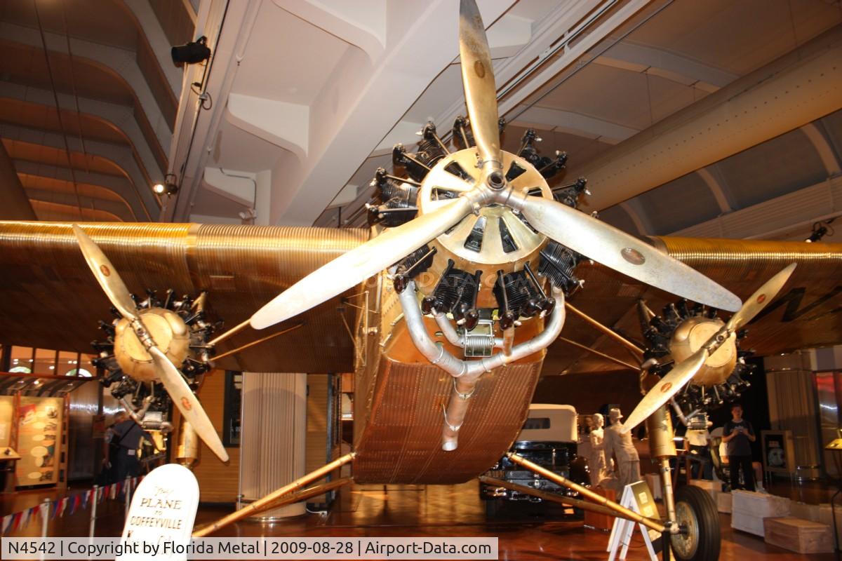 N4542, 1928 Ford 4-AT-B Tri-Motor C/N 15, Ford 4AT Trimotor at Henry Ford Museum