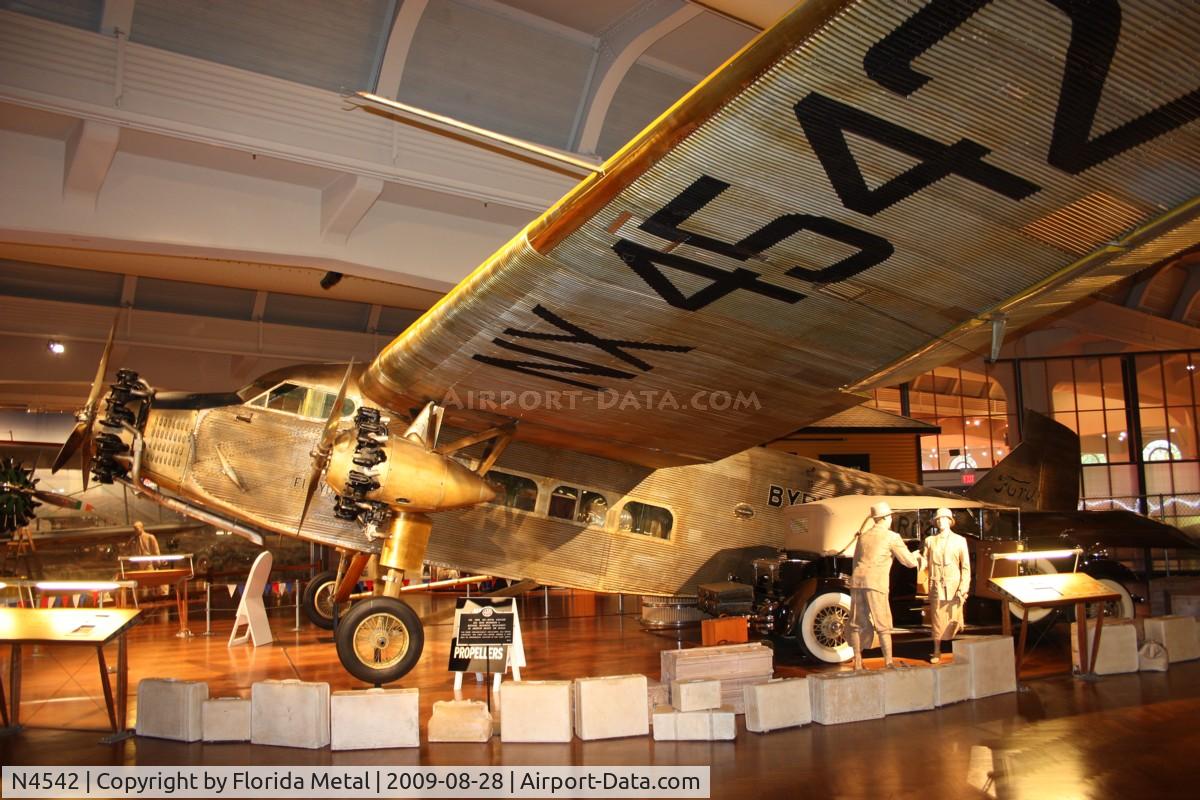 N4542, 1928 Ford 4-AT-B Tri-Motor C/N 15, Ford 4AT Trimotor at Henry Ford Museum
