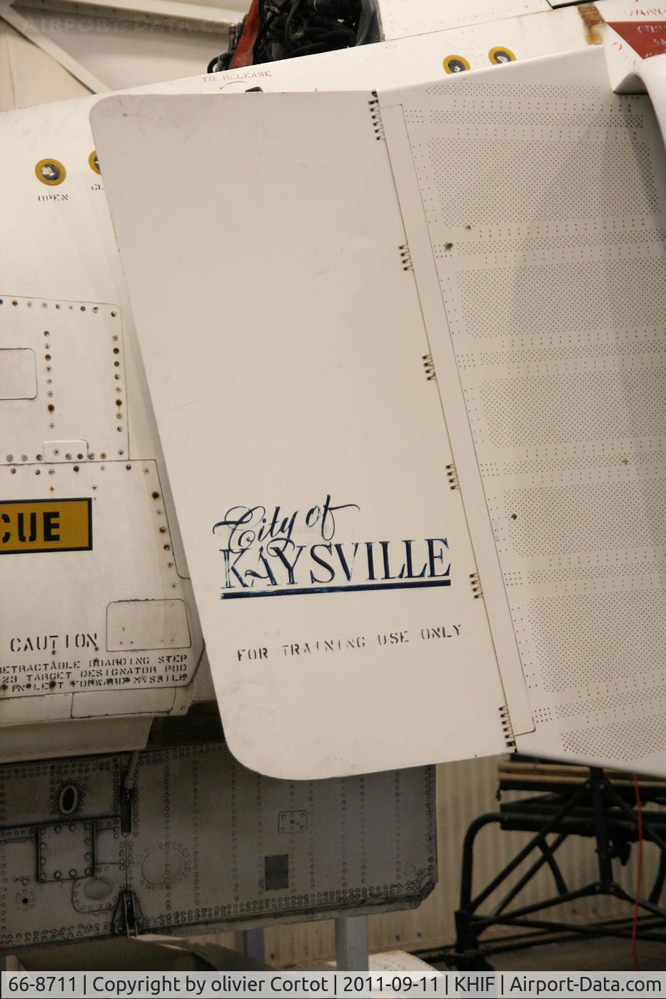 66-8711, 1966 McDonnell F-4D Phantom II C/N 2483, Air intake detail
