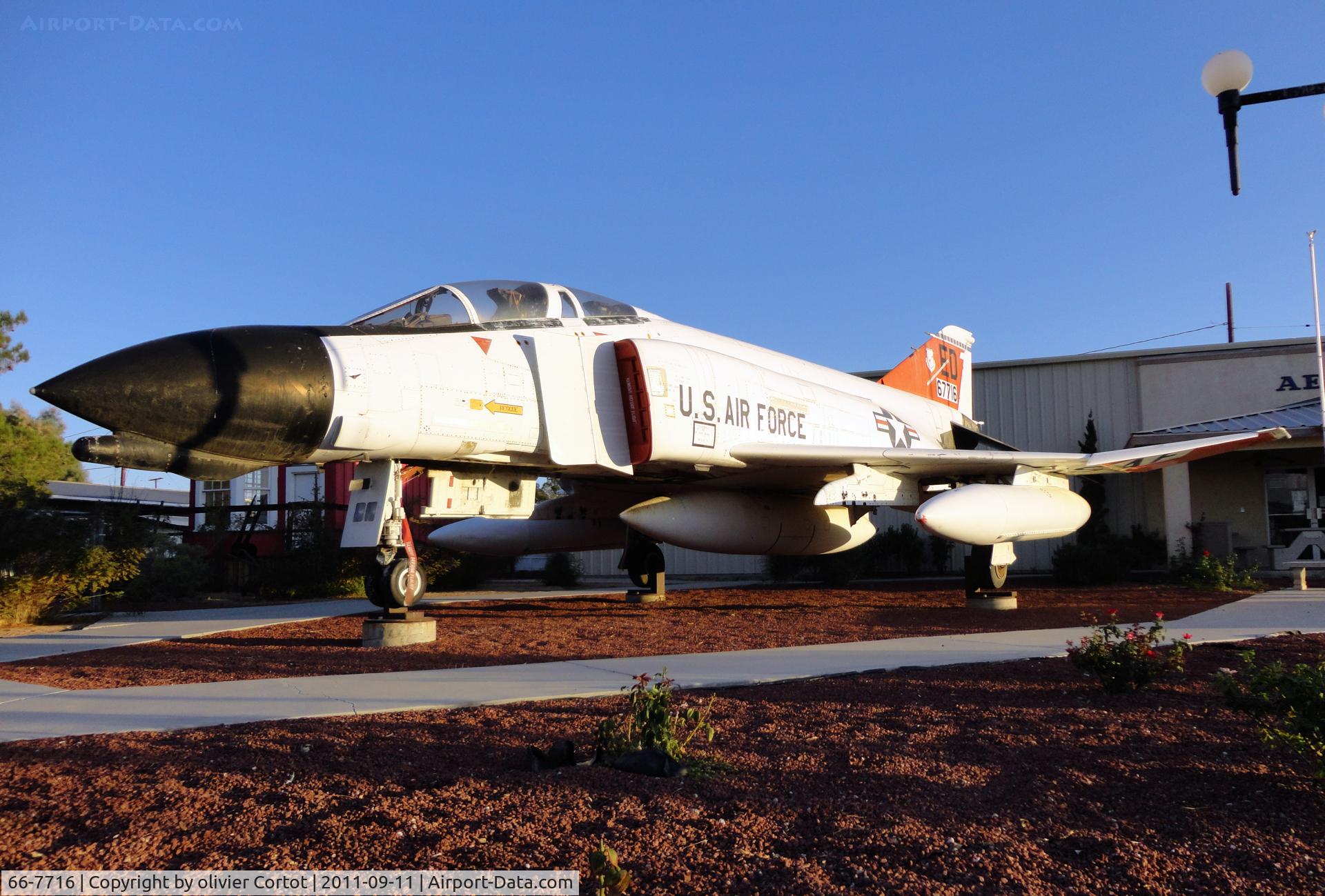 66-7716, 1966 McDonnell F-4D-31-MC Phantom II C/N 2337, Small museum in a small town