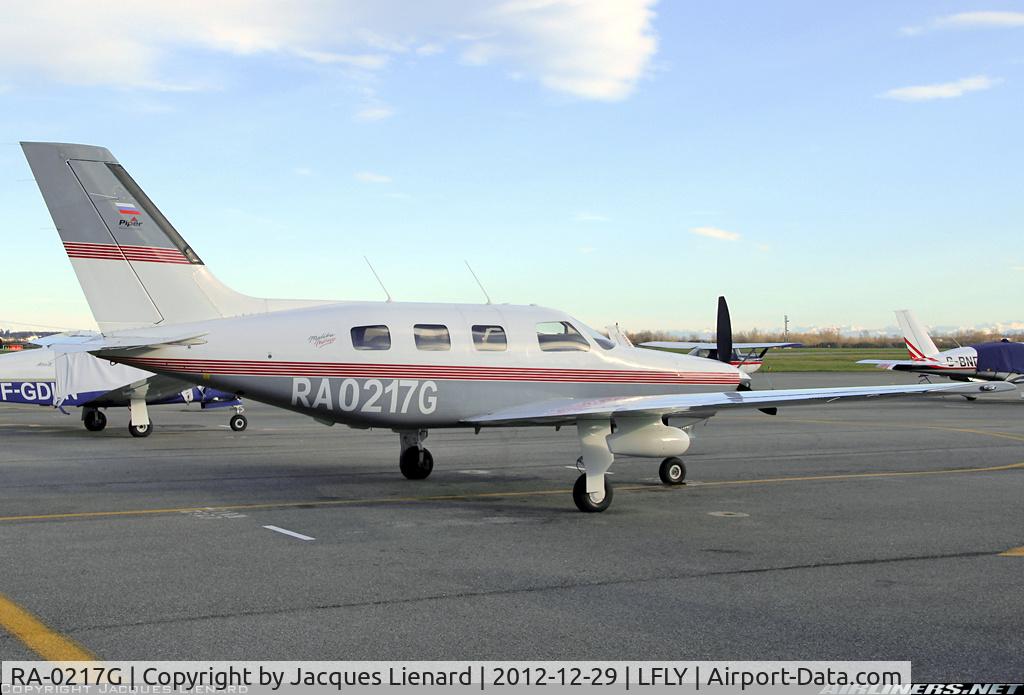 RA-0217G, 1996 Piper PA-46-350P Malibu Mirage Malibu Mirage C/N 4636040, General aviation parking at Lyon Bron LFLY