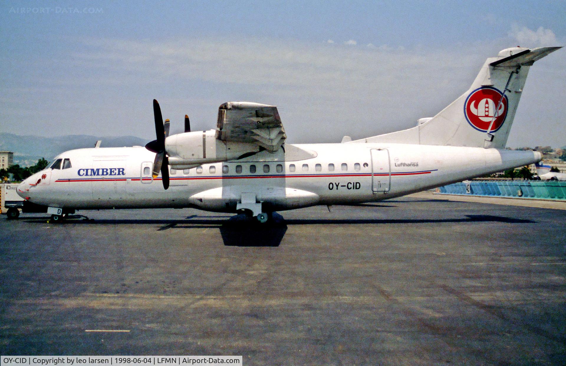 OY-CID, 1988 ATR 42-300 C/N 079, Nice France 4.6.1998