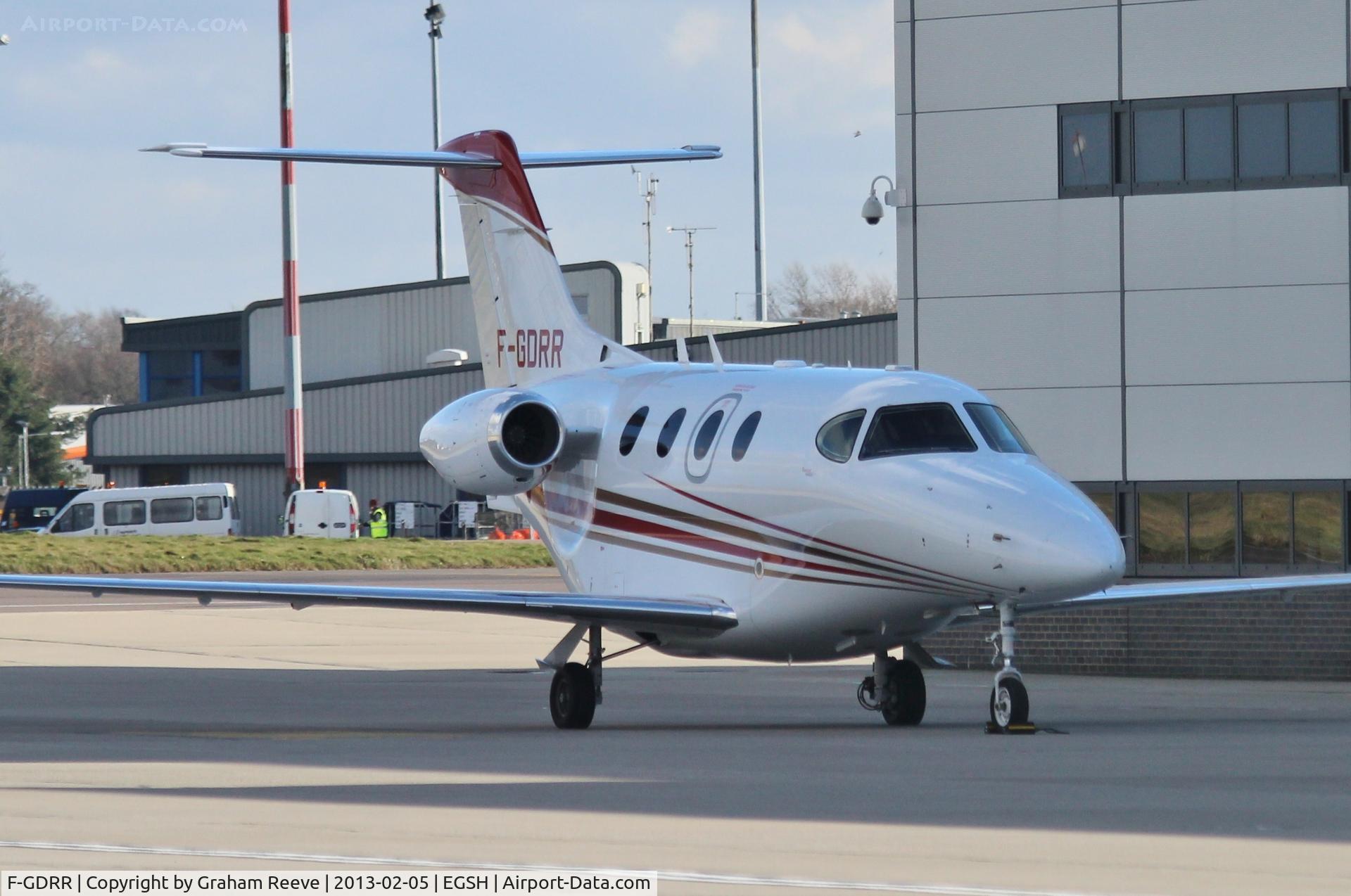 F-GDRR, 2009 Hawker Beechcraft 390 Premier 1A C/N RB-269, Parked at Norwich.