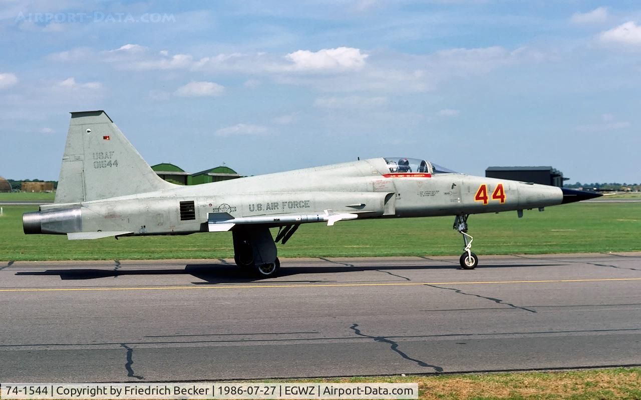 74-1544, 1974 Northrop F-5E Tiger II C/N R.1202, taxying to the flightline