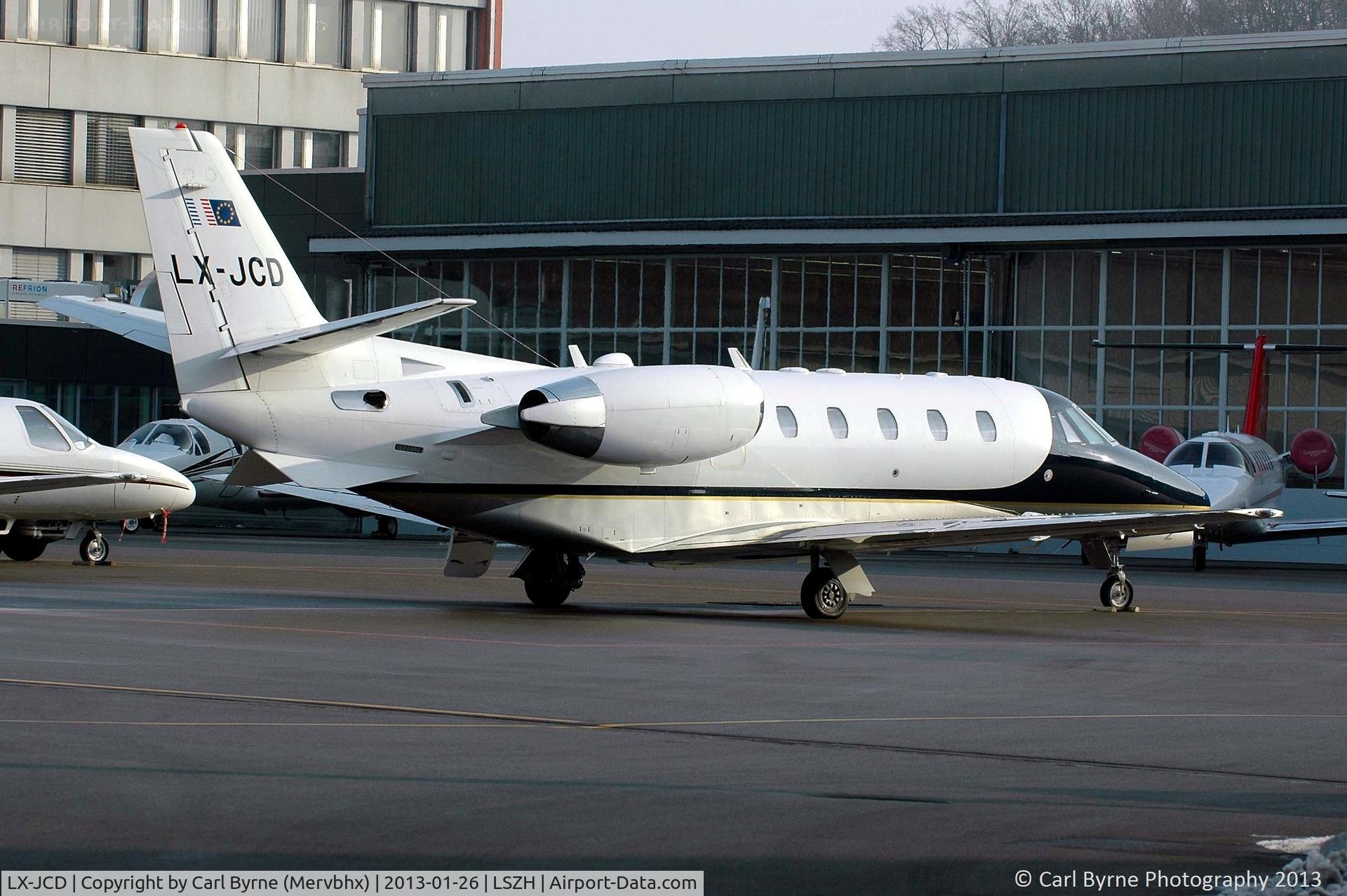 LX-JCD, 2000 Cessna 560 Citation Excel C/N 560-5104, Taken on a Buch Air apron tour.