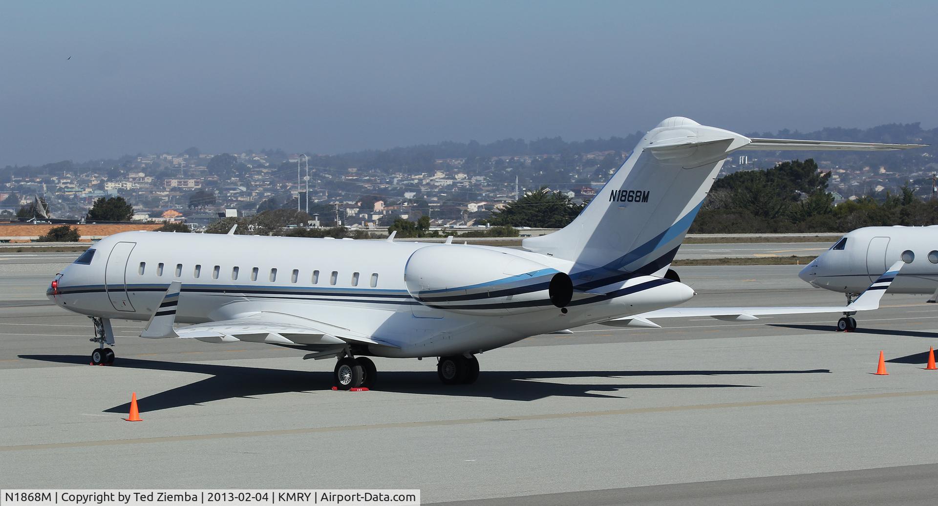 N1868M, 2008 Bombardier BD-700-1A10 Global Express XRS C/N 9316, N1868M at KMRY.
