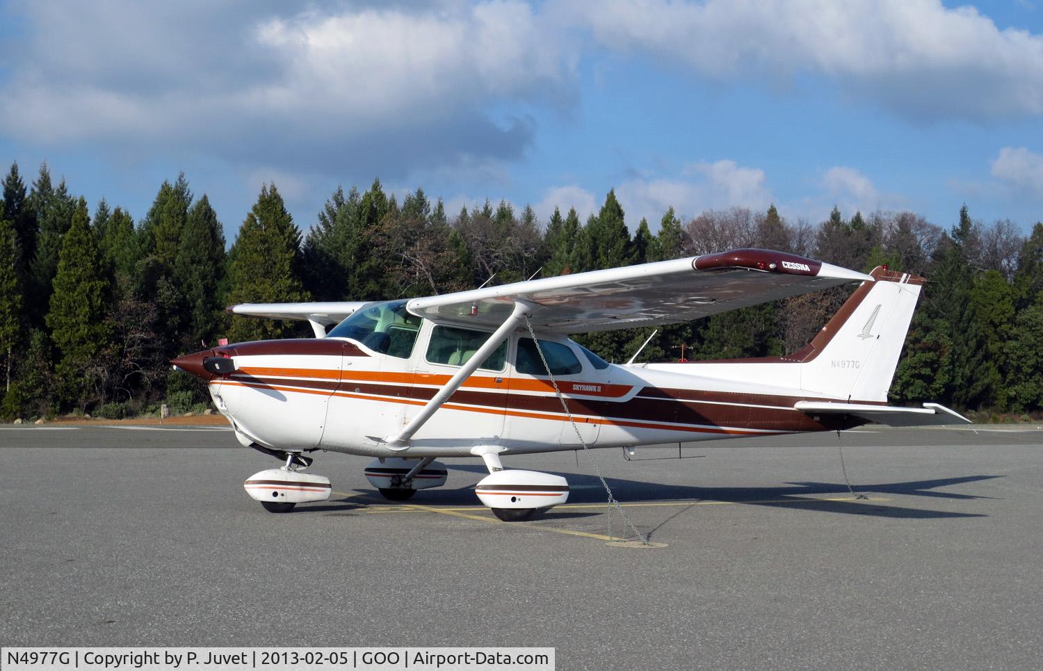N4977G, 1979 Cessna 172N C/N 17273524, Parked at the Nevada County Air Park.