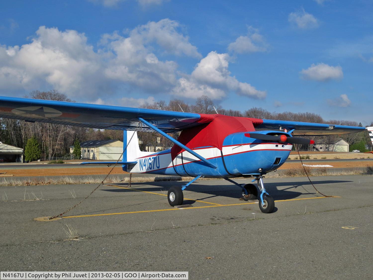 N4167U, 1963 Cessna 150D C/N 15060167, Parked at Nevada County Air Park.