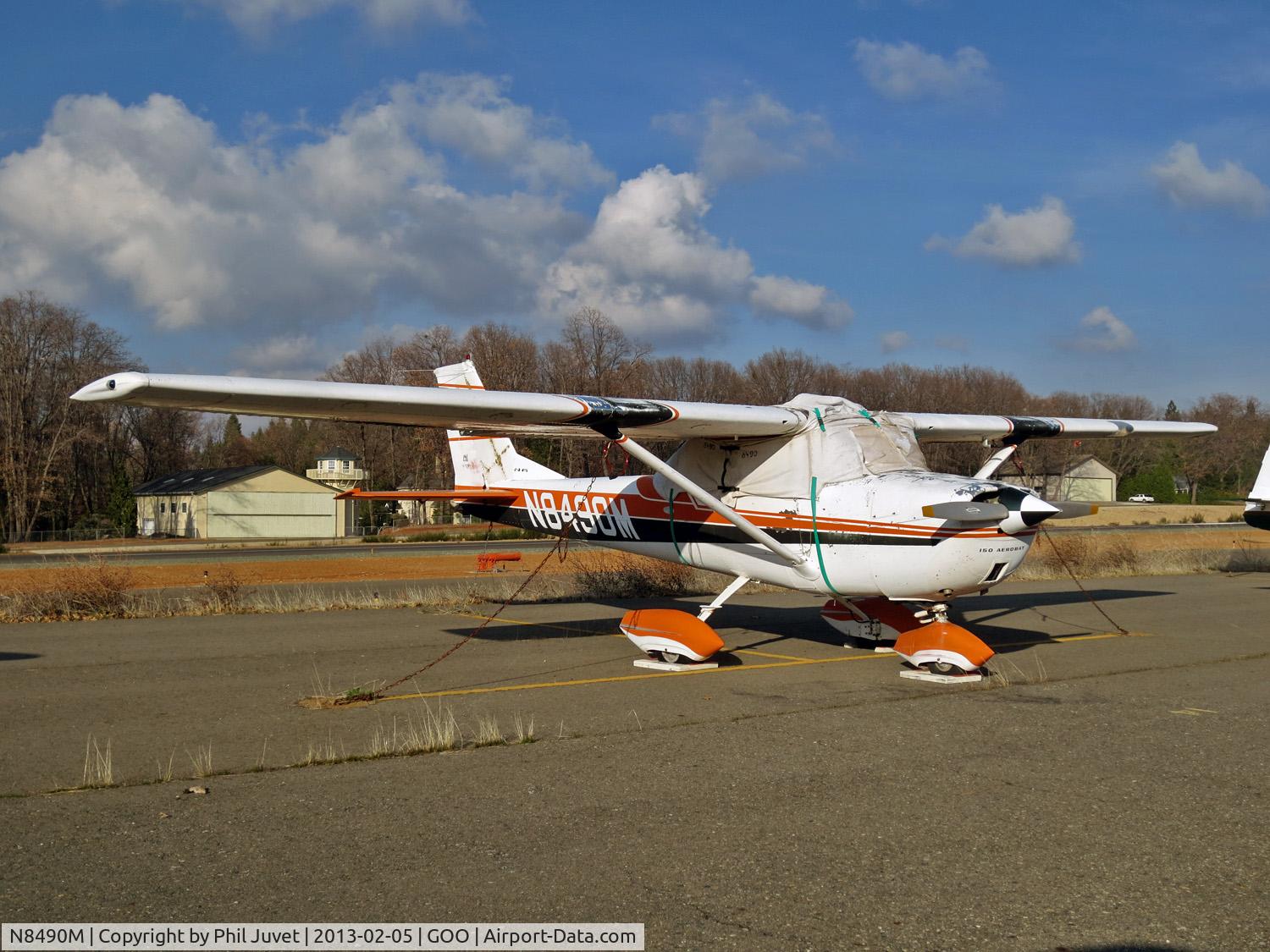N8490M, 1970 Cessna A150K Aerobat C/N A15000190, Parked at Nevada County Air Park.