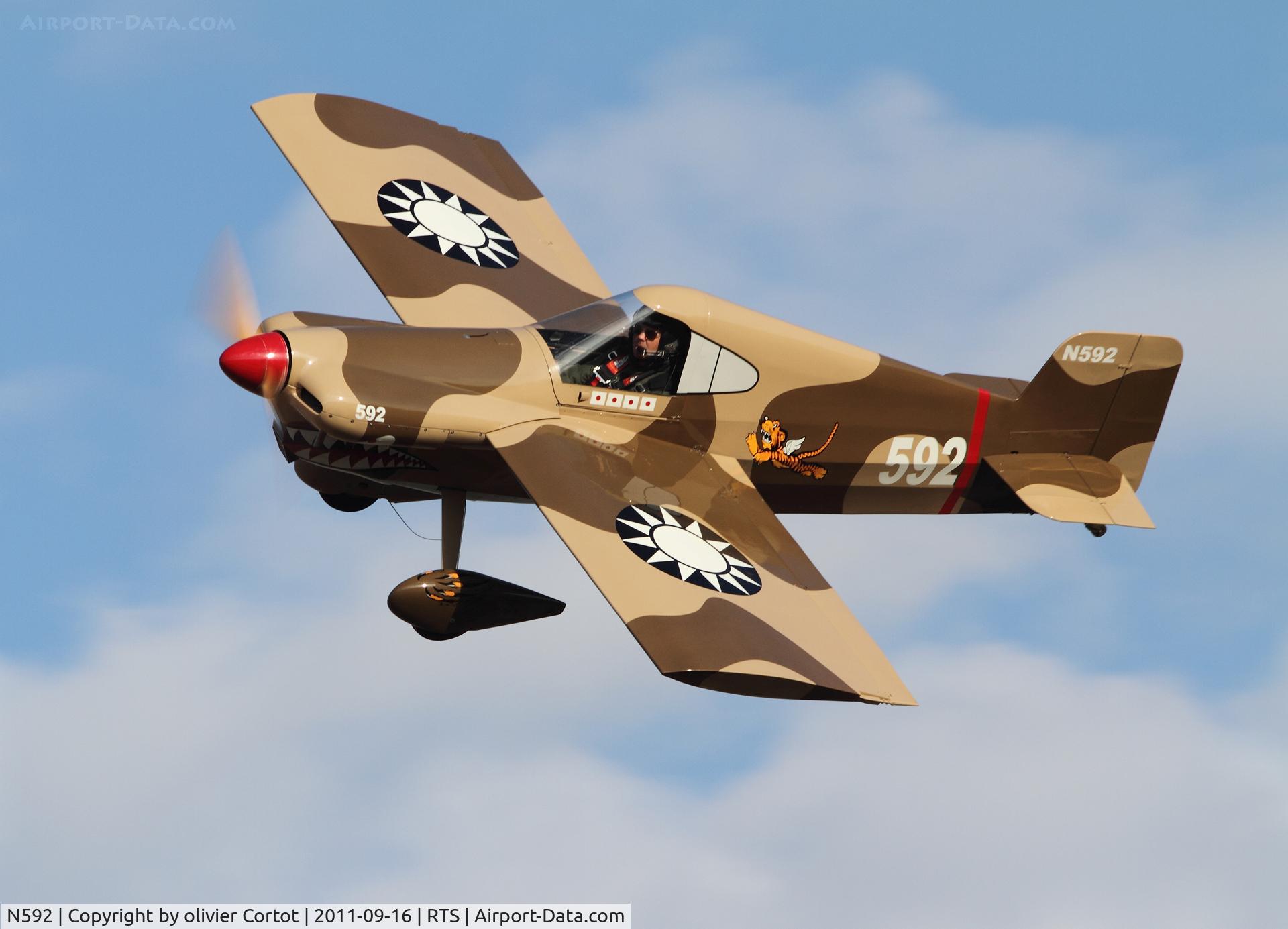 N592, 1981 Cassutt IIIM C/N 121, funny flying tigers markings