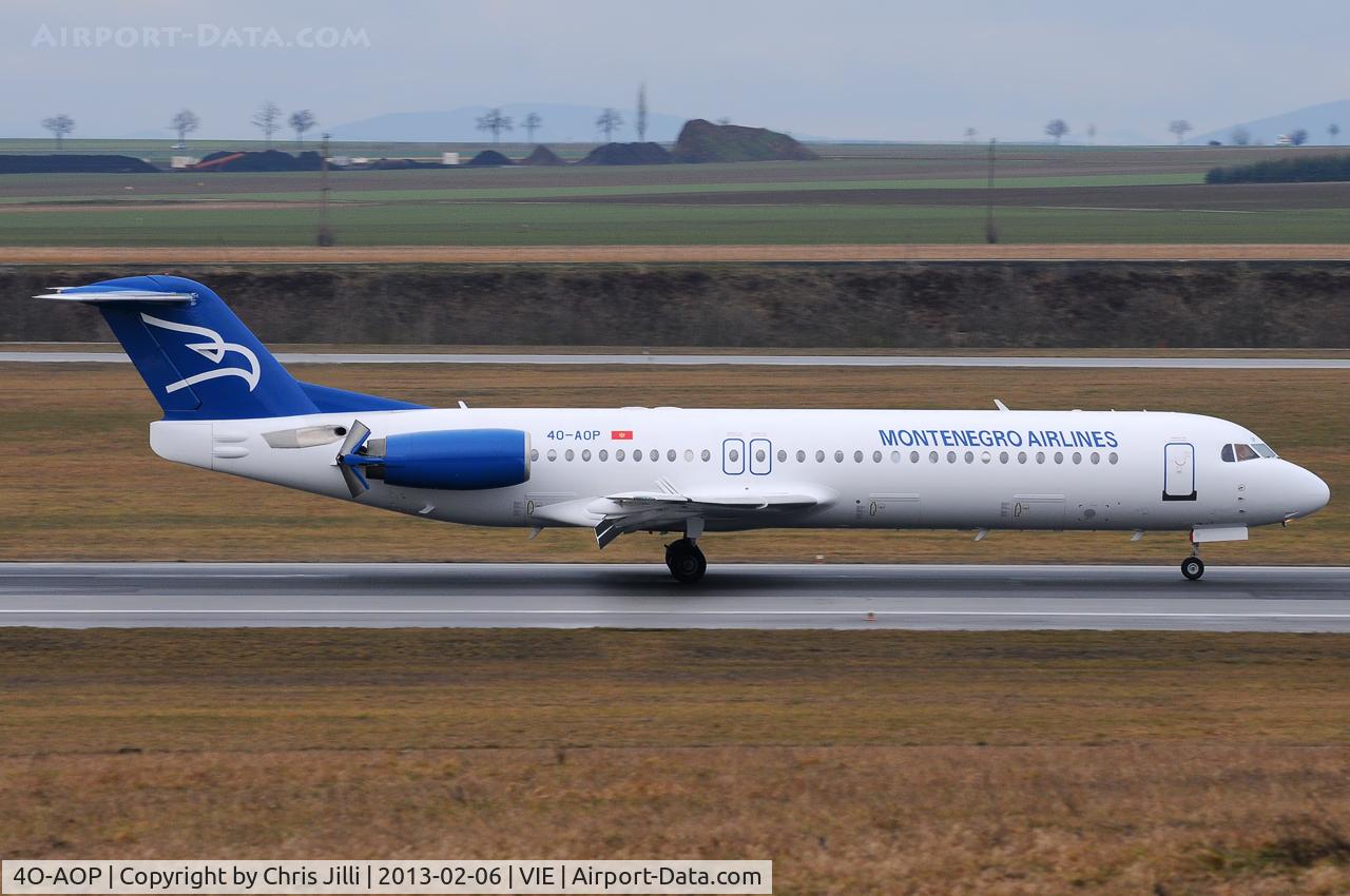 4O-AOP, 1991 Fokker 100 (F-28-0100) C/N 11332, Montenegro Airlines