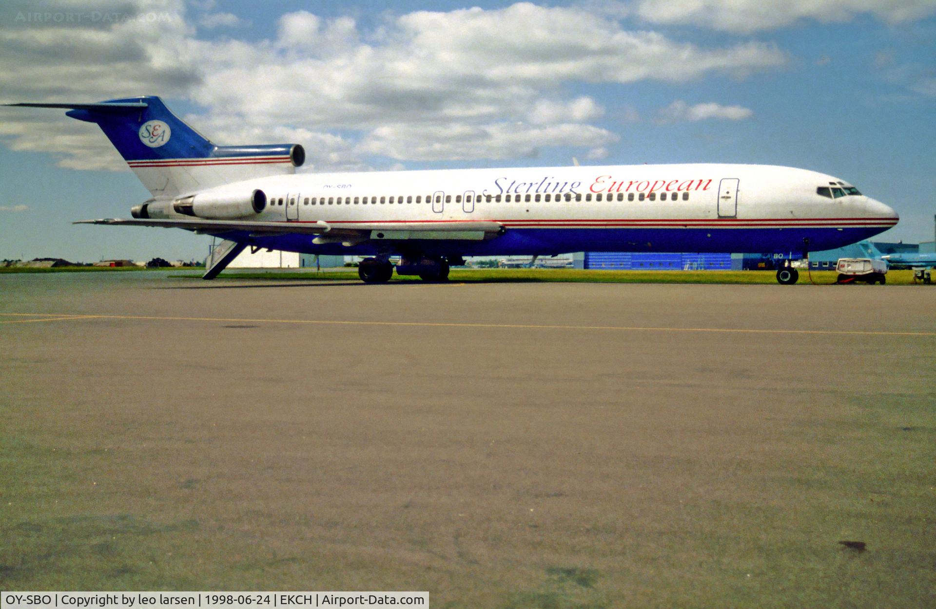 OY-SBO, 1988 Boeing 727-2K3 C/N 22770, Copenhagen Kastrup 24.6.98