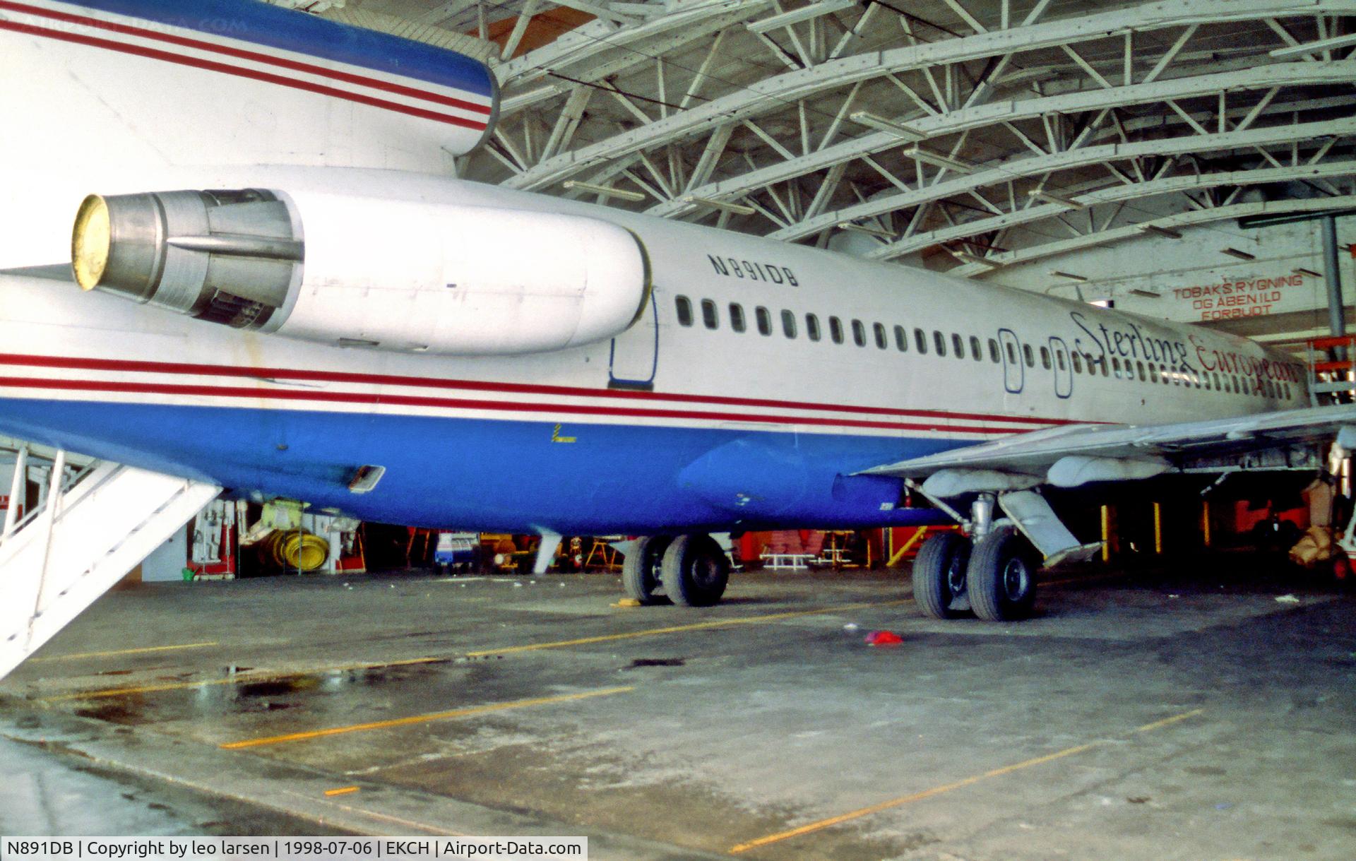N891DB, 1988 Boeing 727-2K3 C/N 22770, Copenhagen Kastrup 6.7.98