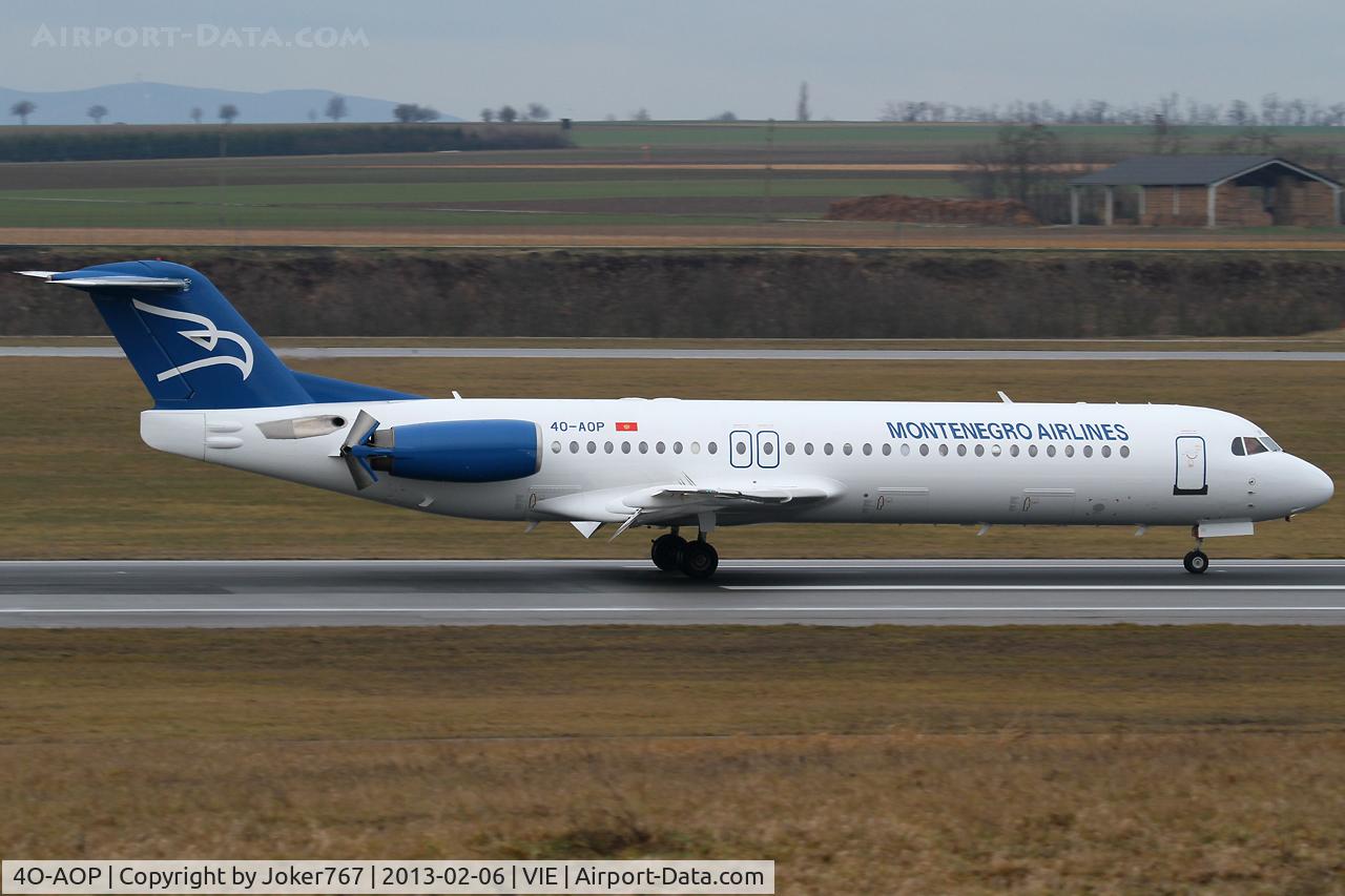 4O-AOP, 1991 Fokker 100 (F-28-0100) C/N 11332, Montenegro Airlines