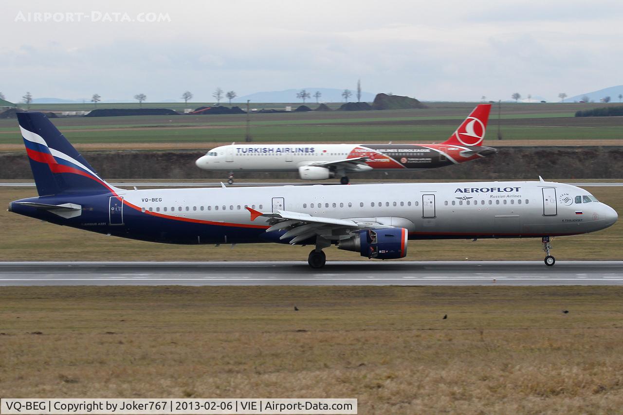 VQ-BEG, 2009 Airbus A321-211 C/N 4116, Aeroflot