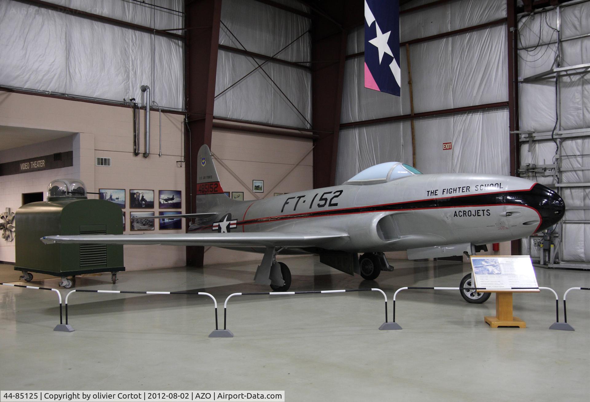 44-85125, 1945 Lockheed P-80A-1-LO Shooting Star C/N 080-1148, rare P-80 seen at the Air Zoo museum