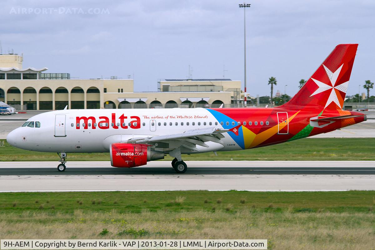 9H-AEM, 2005 Airbus A319-111 C/N 2382, Malta Luqa Airport