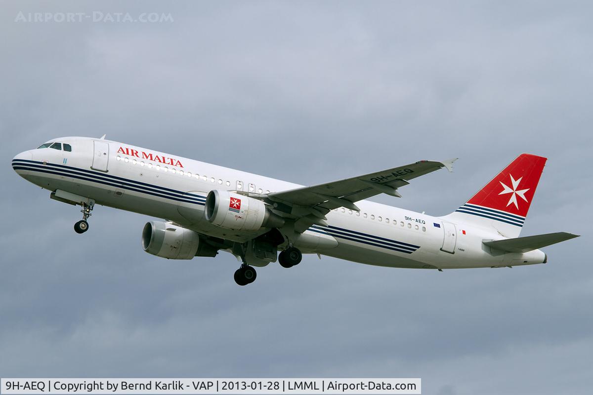 9H-AEQ, 2007 Airbus A320-214 C/N 3068, Malta Luqa Airport