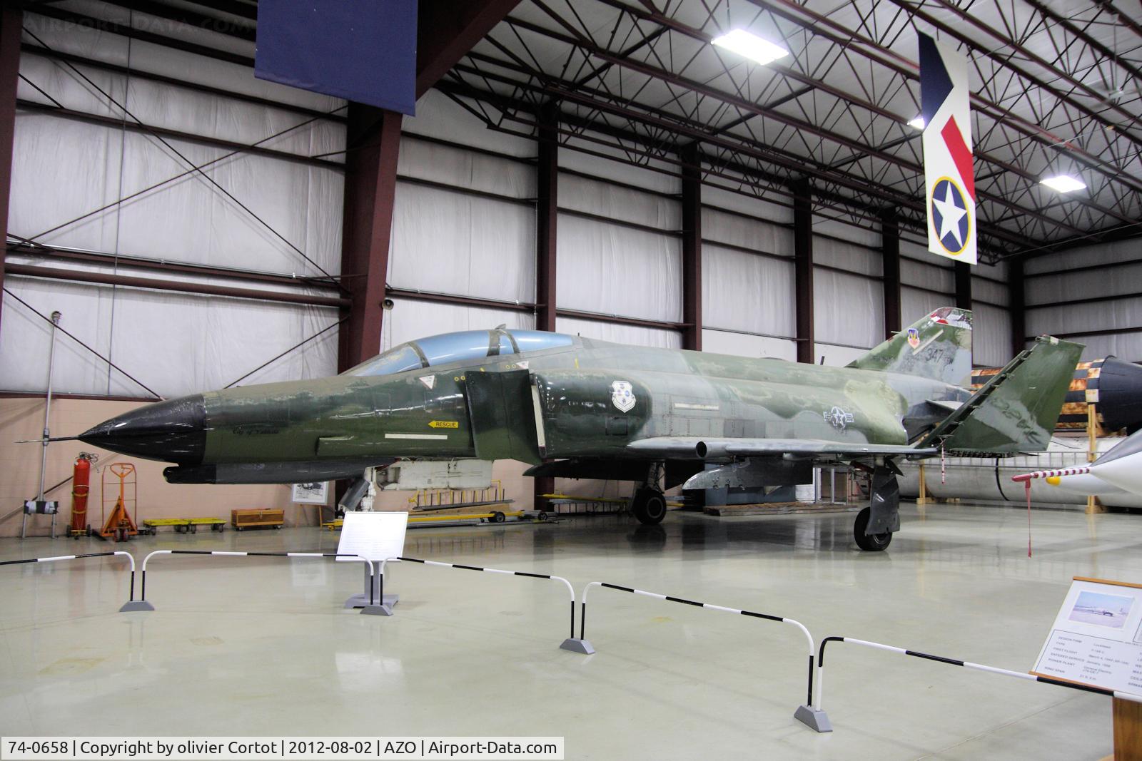 74-0658, 1974 McDonnell Douglas F-4E Phantom II C/N 4809, Inside the second facility of the museum
