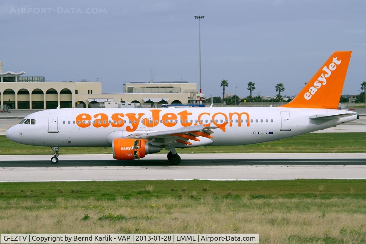 G-EZTV, 2010 Airbus A320-214 C/N 4234, Malta Luqa Airport
