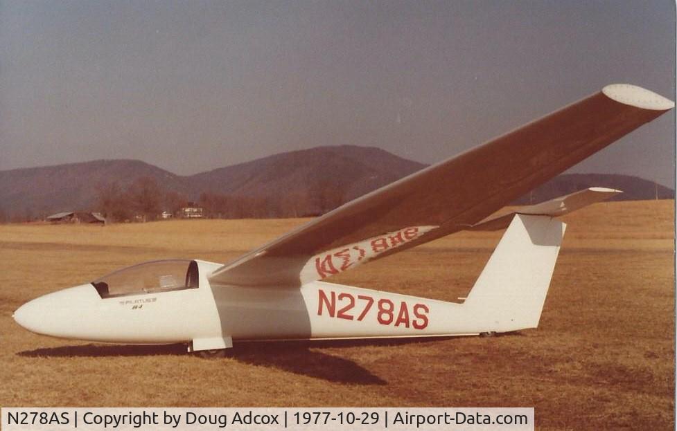 N278AS, Pilatus B4-PC11AF C/N 251, Photo taken at Chilhowee Gliderport, Benton, TN, 1977