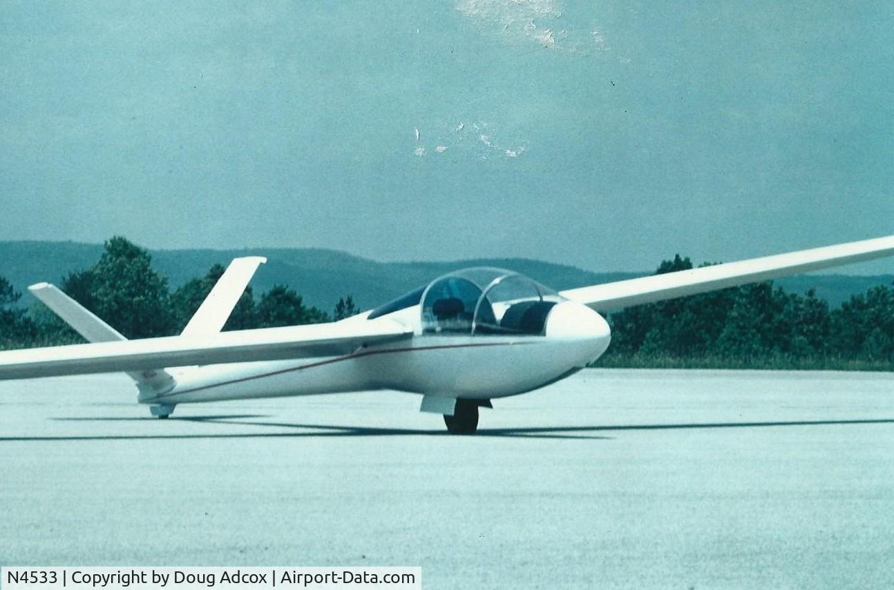 N4533, Schreder HP-16 C/N 1, Photo taken at Rockwood Airport, Rockwood, TN, 1980