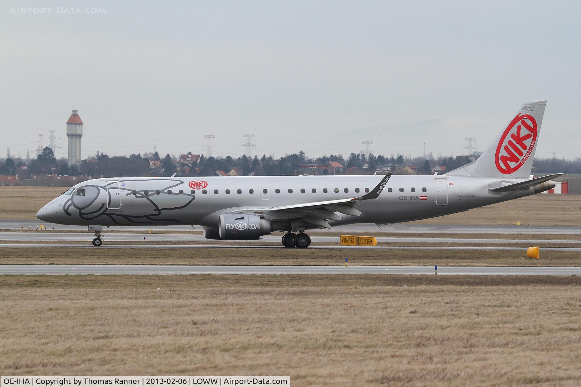 OE-IHA, 2009 Embraer 190LR (ERJ-190-100LR) C/N 19000285, Niki Embraer 190